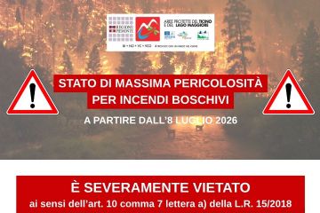 Aree attrezzate: vietata l'accensione di fuochi!