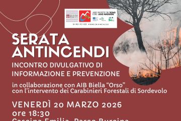 Serata antincendi al Parco Burcina