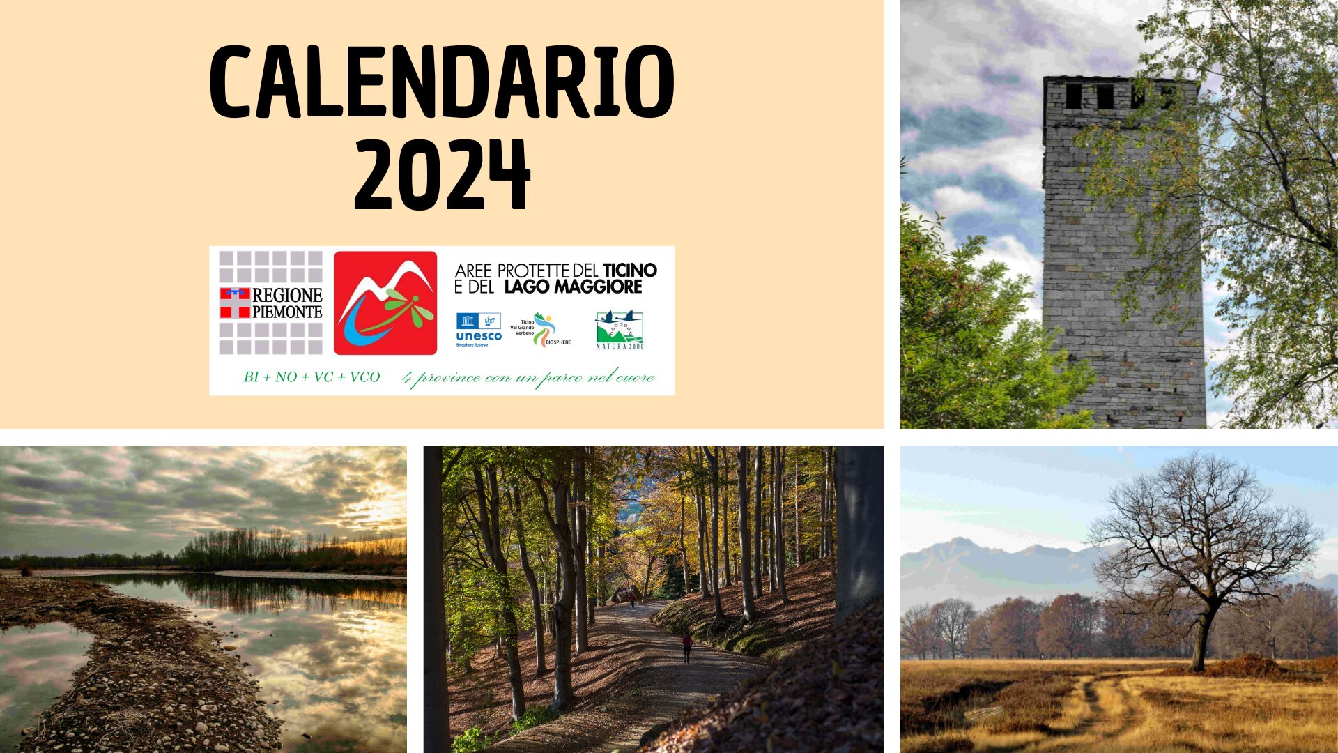 CALENDRIER 2024 - Un don de l'Institution - Autorité de Gestion des Espaces  Protégés du Tessin et du Lac Majeur