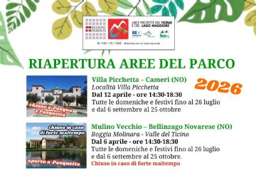 Riapertura aree del Parco