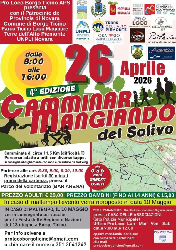 camminar mangiando solivo 2026