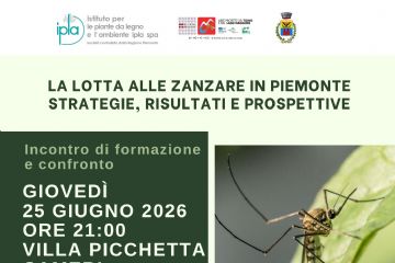 La lotta alle zanzare in Piemonte: strategie, risultati e prospettive - 25 giugno 2026