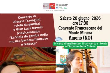 Concerto “La Viola da gamba nella musica barocca francese e tedesca” – Sabato 20 giugno