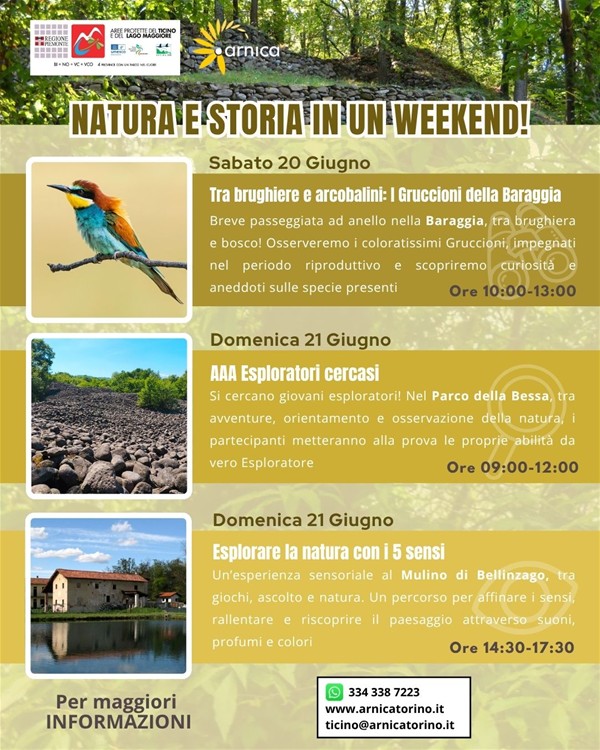 Natura e storia in un weekend