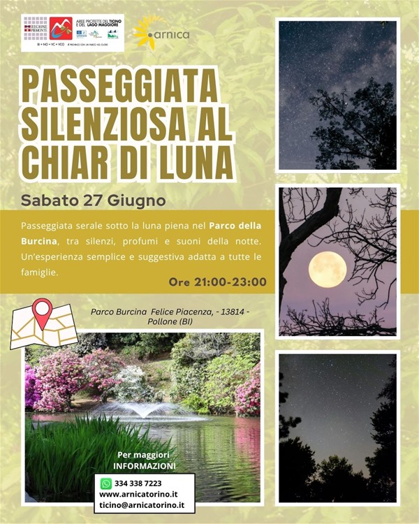 Passeggiata silenziosa al Chiar di Luna 