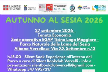 Per l'Autunno al Sesia: Silent Reading Party e corso degustazione riso